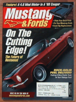 MUSTANG & FORDS 2003 NOV - ICE BLUE, RED, ORANGE